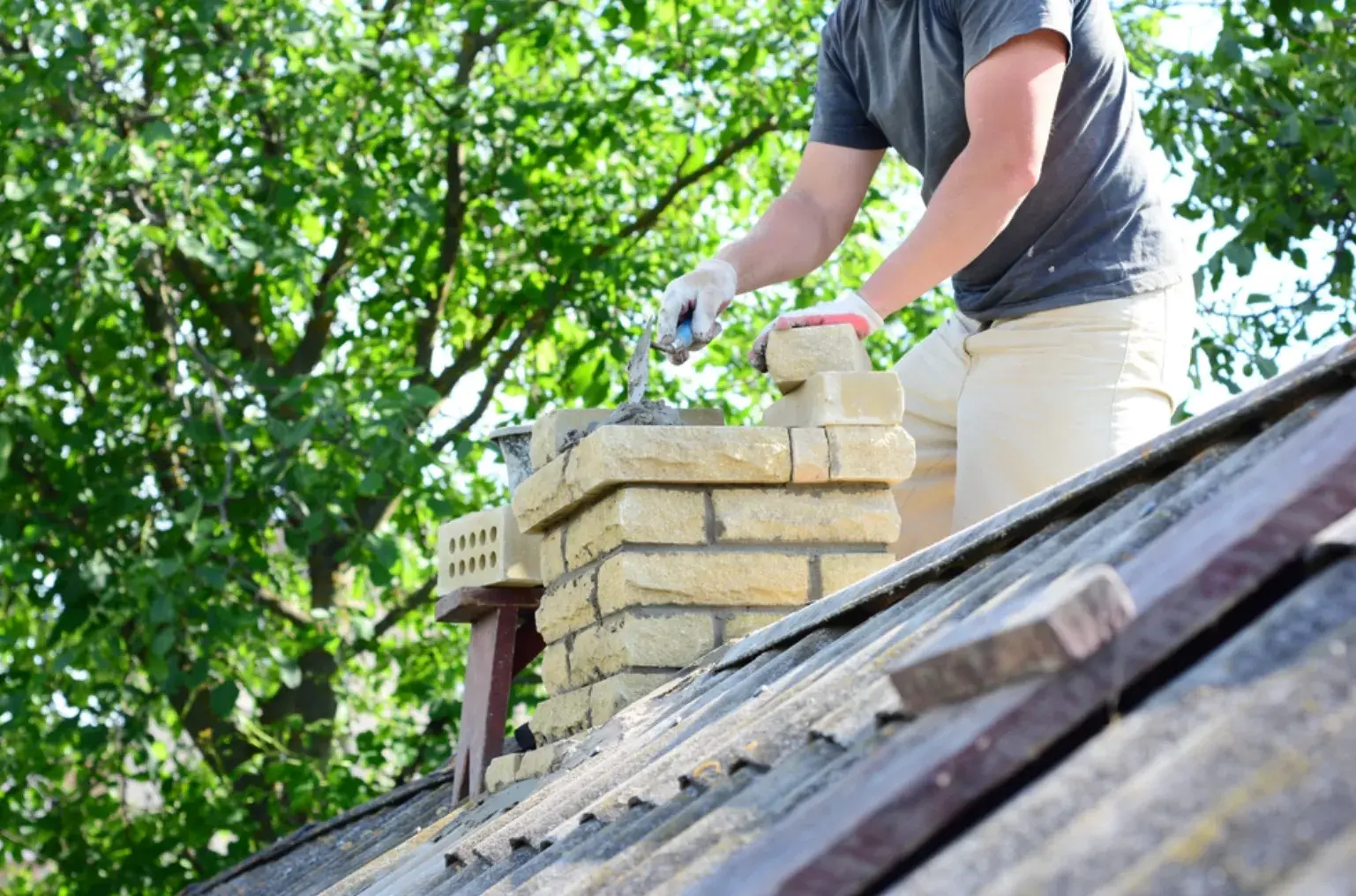 Chimney Repair provided by Top Hat Chimney And Roofing