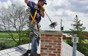 Chimney Cleaning provided by Top Hat Chimney And Roofing