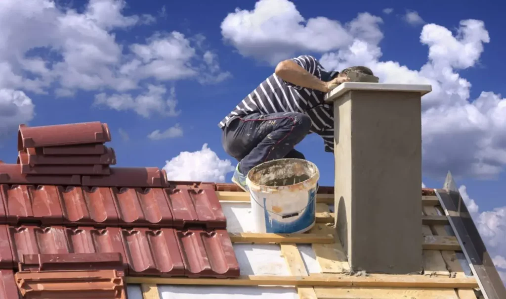 Chimney Cleaning provided by Top Hat Chimney And Roofing