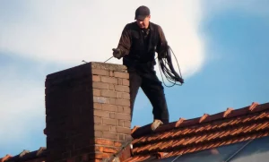 Chimney Sweep provided by Top Hat Chimney And Roofing