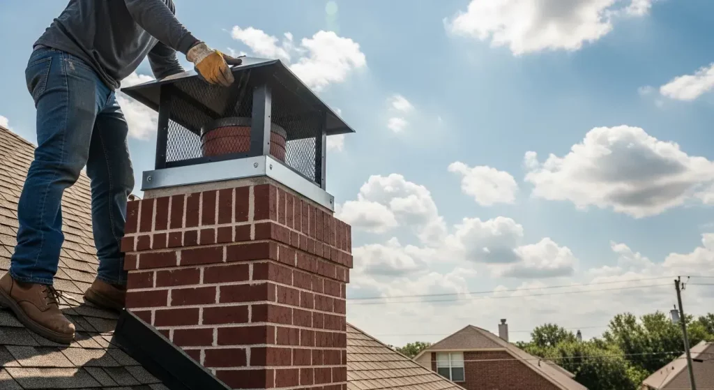 chimney cap installation in houston