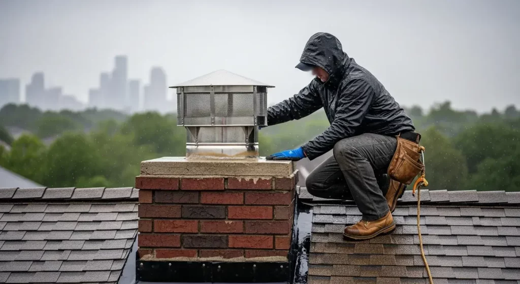 chimney rain cap installation services in houston, tx