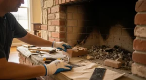 wood fireplace repair in houston