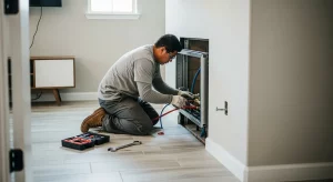 gas fireplace installation in houston