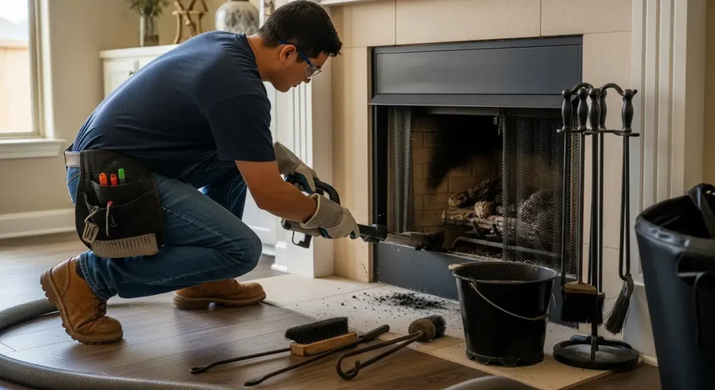 Fireplace cleaning