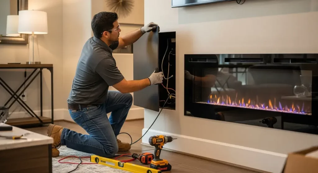 custom electric fireplaces