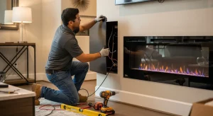 custom electric fireplaces