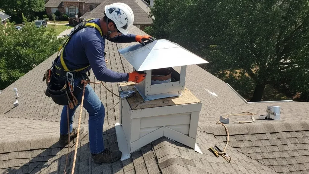 Chimney rain cap installation services