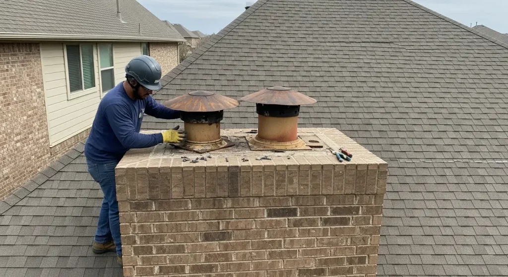 chimney cap replacement near Houston